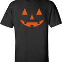 Joe's USA Jack O' Lantern Pumpkin Halloween Costume T-Shirt for Men Women S