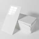 10pcs Peel and Stick Wall Panels (23.6"x11.8",) Marble PVC Waterproof Backsplash Tiles for Kitchen, Bathroom, Peel and Stick TileWhite Gray (White, 23.6 inches * 11.8 inches)