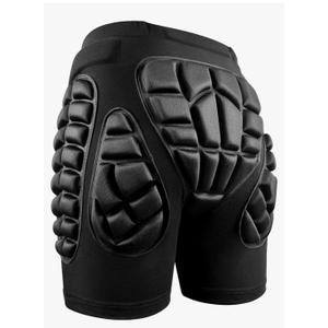 3D Protection Hip Butt EVA Paded Short Pants Protective Gear Guard Impact Pad Ski Ice Skating Snowboard Black XS