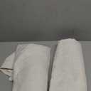 RYB HOME Semi Sheer Curtains - Linen Blend Privacy Curtains Sheer Window Treatment Drapes Farmhouse Decor for Bedroom Living Room Sliding Glass Door, 52 inch Wide x 95 inch Long 2 Panels, Linen