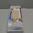 3 in 1 Carpet Rake for Pet Hair Removal, Reusable Pet Hair Remover Broom, 60'' Adjustable Long Handle Dog and Cat Hair Remover Tool Set of 3, Lint Remover Scraper for Carpets, Rugs, Mats, Couch, Car (Blue)