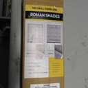 UNISHADES no Drill Cordless Roman Shades for Windows, 21" W 64" H - 100% Blackout - Linen - Beige
