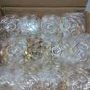 Gold Crystal Tealight Candle Holders Set of 12 (4 Sets) - Tall Bling Bowl Candelabra Centerpieces for Dining Table, Wedding, Party & Fireplace Mantel Decor