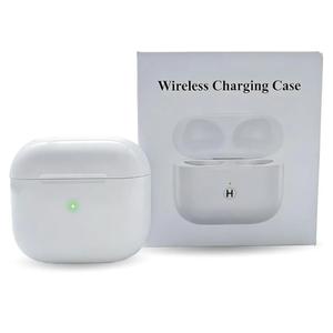 Replacement for Airpods 3rd Earbuds Charging Case, Compatible only with Airpods 3 Wireless Charging Case,with Bluetooth Pairing Sync Button,Hard Shell,White