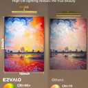 EZVALO Wireless Picture Light for Wall, 13 Inch 4000mAh Rechargeable Battery Painting Light with Remote, 3 Color Temps Dimmable Gold LED Art Light for Gallery, Living Room, Hallway