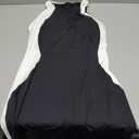 Athletic Tennis Golf Dress for Women with Built-in Bra & Separate Shorts Pockets Colorblock Spring Summer Dresses Workout Active Sports Black-White, M