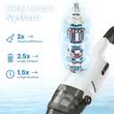 Handheld Pool Vacuum Cleaner, Updated Cordless Pool Cleaner with Powerful Suction, 15 GPM, Great for Dirt Sand Debris for Hot Tub Spa Floor Pool (Gray)