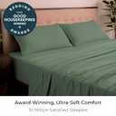 Mellanni California King Sheets Set - 4 PC Iconic Collection Bedding - Hotel Luxury, Extra Soft, Cooling Bed Sheets - Wrinkle, Fade, Stain Resistant (Cal King, Sage)