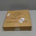 Gold Charger Plates 10PCS,13inch Round Beaded Plastic Charger Plates,Plate Chargers Bulk for wedding,Dinner,Party,Decoration(Gold 10)