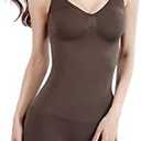 ANMUR Womens Seamless Shapewear Shorts Compression Leggings Tights Butt Lifter Bodysuit Waist Trainer Sauna Full Body Shaper (Color : Coffee, Size : 3XL/4XL