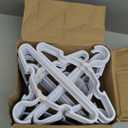 Kids Hangers - 100 Pack, 11.5 Inch White Baby & Toddler Hangers for Closet - Ideal for Baby Standard Use