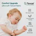 Babelio Crib Mattress, Toddler Mattress for Toddler Bed, Memory Foam Baby Mattress, Dual Sided with Tencel Cover & Waterproof Lining