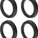 72.1mm to 54.1mm Car Wheel Hub Centric Rings Black Polycarbonate Wheels Center Shaft Shock Absorbing Hubrings 4 Pcs