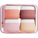 Mrsdry Travel Containers for Toiletries 4 Pack, TSA Approved Travel Size Toiletries, Portable Size Containers, With Clear Bag Leak Proof Silicone Jars, Essentials Creams Jars Carrying Small Items