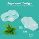 Welnove Pack of 12 Bunion Corrector, Toe Separators with 2 Loops, Big Toe Spacer Suitable for Bunion and Overlap Toe, Infused Aloe Vera Extract (Clear)