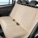 Waterproof Car Seat Cover Full Sets Interior Sets Universal Fits Car Sweat Towel for Trucks SUV Van Car Seat Protector Beige Protector Cloth Seats Pack of 3