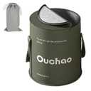 Foot Bath Basin Portable Travel Collapsible Foot Basin Folding Foot Bath Tub Soaking Feet Bucket for Camping Outdoor Washing Green