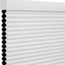 Blackout Cordless Cellular Shades for Windows,Honeycomb Blinds with Thermal Insulation,UV Protection,Child Safe,Privacy Light Control,Easy to Install,32" W x 72" H,White