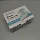 Mini Travel Steam Iron for Clothes with Dual Voltage, Temperature Control, Non-Stick Soleplate and Cord Storage, Ideal for Sewing, Quilting and Handcraft (Upgraded, Misty Green)