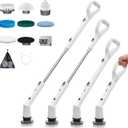 Sorpci Electric Spin Scrubber, 2025 New Cordless Cleaning Brush, Shower Cleaning Brush with 7 Replaceable Brush Heads, Power Scrubber 3 Adjustable Speeds, Detachable Long Handle & IPX7 Waterproof