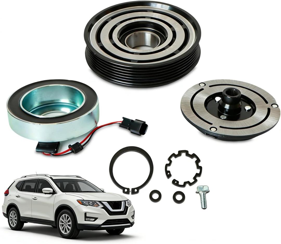 Kessocco 12V AC Clutch Kit, 92600JM01D 92660JM01B 10362251 141004NC CO 11200C AC Compressor Clutch Replacement for 2008-2015 Nissan Rogue 2.5L