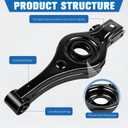 Rear Lower Suspension Control Arms Left and Right Side Compatible with Hyundai Tucson 2010-2015 Sonata 2009-2014 Kia Optima 2011-2015 Sportage 2010-2016 Replacce for 55210-3S050 MS901151