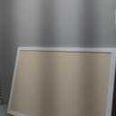 36''x24'' Inch Linen Cork Bulletin Board with Frame, Decorative Pin Board for Office Home and School Wall Decor