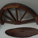 Yousoontic 2 Pcs 24 Inch Wood Wagon Wheel Decor Western Party Decorations Vintage Old Western Wooden Wheel Signs for Bar Garage Patio Cowboy Party Decorations for Home Garden Rustic Wagon Wheel