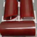 HEIOKEY 3 Pack Red Flickering Flameless Candle Set, Battery Operated Candles with 10-Key Remote Control, Electric Pillar Candle with Timer, Dancing Flames Real Wax Fake Candle for Festive Celebrations