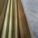AIZESI Tension Curtain Rod 41-126 Inch(4-10Ft),1.26'' Diameter,Long Heavy Duty Adjustable No Drill Shower Curtain Rod for Windows, Balcony, Room Divider – Gold
