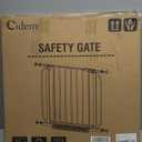 Baby Gate No Drilling, 29"-40" Auto Close Dog Gate Indoor for Doorways & Stairs, Pressure Mounted Adjustable Pet Gate, Easy Walk Through Child Gate for Children & Pets Stroller Friendly, White (29-40"Wide, 28"Tall)