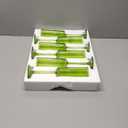 6 Pieces Green Champagne Flutes 6 OZ Straight Sided Wine Glasses Champagne Long Stem Drinking Colored Glasses,Set of 6 Hand Blown Champagne Flutes Goblets for Wedding Cocktail Cups,Cava, Prosecco