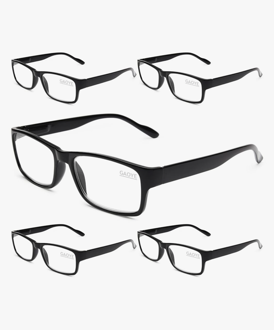 Gaoye Professional Reading Glasses for All Day - Computer Readers with Blue Light Protection - Value Pack +2.75