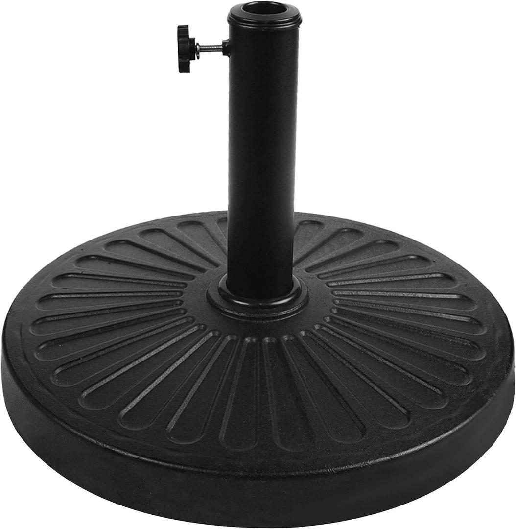 Blissun 22 lbs Patio Umbrella Base, Outdoor Umbrella Base, Market Umbrella Base Stand for Patio, Garden, Lawn, Black