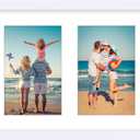 decorUhome 8x20 Picture Frames Collage Wall Decor, Display 4Pcs 4x6 Photos with Mat or 1Pcs 8x20 Unmatted, 4 4x6 Collage Picture Frames for Wall Mounting, White