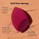 e.l.f. Total Face Sponge Duo, Plush, Multi-Sided & Latex-Free Makeup Sponges For Easy Blending Of Concealer, Highlighter & more, Vegan & Cruelty-Free
