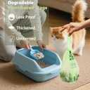 AYOTEE Small Compostable Trash Bags 3 Gallon Trash Bag with Handle, 11.36 Liter/100 Count Small Compost Bags 3 Gallon, Mini Biodegradable Compost Bags for Countertop Bin, Compostable Food Scrap Bag