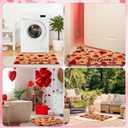Blosssound Valentine's Day Natural Coir Doormat 17x29 Inch Love Heart Rugs Welcome Nature Coir Kitchen Mats Non Slip Entrance Floor Rugs for Indoor and Outdoor Holiday Decor Supplies