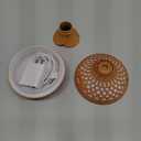 Portable Mini Humidifier, 300ml Wood Grain Vase Small Humidifiers, Quiet Cool Mist Plant Humidification for Bedroom Car, USB Personal Desktop Diffuser for Office(Dark Wood)