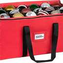 Christmas Ornament Storage Container,Box Stores Up to 54-4", Adjustable Dividers, Large Organizer Bin to Protect and Store Holiday Dcor 