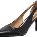 Women's Pumps Pointed Toe Pump Shoes Kitten Heel Comfort Cut Out Dress Shoes for Office Wedding Party Dressy Casual, US Size 5-11 (8, Black)