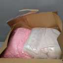 Kids Sofa Chair with Removable Washable Cover & Magic-Tape Backrest Toddler Chair, Cozy Crystal Velvet Furniture for Playtime, Naps & Travel (Soft Pink, Unicorn Design)