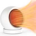 Desk Heater,600W Energy Efficient Desktop Heater for Indoor Use,Safe and Quiet for Bedroom Home Office Use(White)