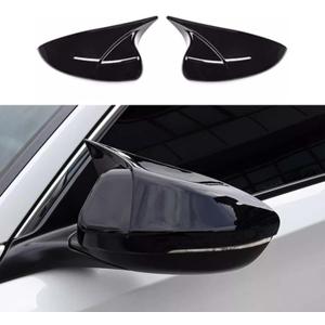 FIt for Honda Accord Ox Horn Mirror Cover 2018 2019 2020 2021 2022 2023 2024 2025, Side Door Rearview Mirror Caps Trim for 10th 11th Gen Accord (Bright Black)