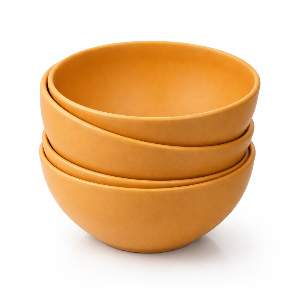 greenandlife 24oz/4PCS Wheat Straw Cereal Bowls, Lightweight Unbreakable Noodle Fruit Soup Rice Bowls Dishwasher Microwave Safe Bowl Sets, Non-toxin, BPA Free, Earth Tone