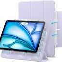 ESR for iPad Air 11 Inch Case M4/M3/M2 (2026/2025/2024), iPad Air 5th/4th Gen (2022/2020), Powerful Magnetic Attachment, Slim Trifold Stand Case, Auto Wake/Sleep, Durable Protection, Light Purple