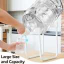 Maxdot 5 Gallon Glass Water Jug with Water Jug Stand and Dispenser Valves, Carboy Fermenter Food Grade for Water Storage, Beer Wine Making and Fermentation Making Equipment (EXP 12/31/36)