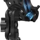 Anti-Vibration UTV Phone Mount Heavy Duty, Full Protection SXS Phone Holder with Aluminum Bracket Fit for 1.75-2" Roll Cage, Adjustable UTV Cell Phone Holder Holds 4.7-7.1" Phones Black