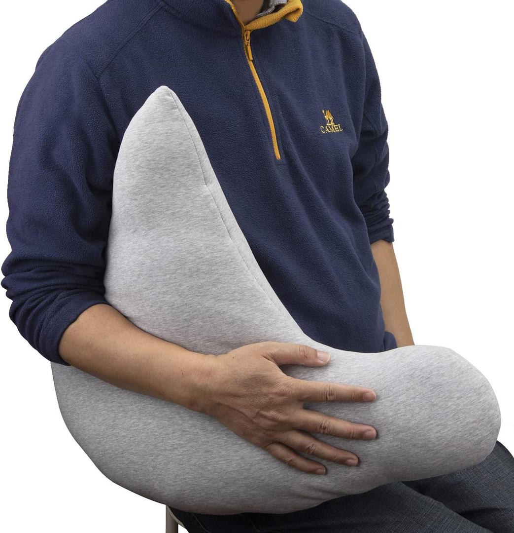 Shoulder Surgery Pillow, Rotator Cuff Pillow, Side Sleeper Pillow for Neck and Shoulder Pain and Shoulder Relief (Gray)