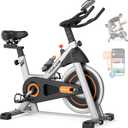 YOSUDA Exercise Bike, Brake Pad Stationary Bike for Home with Exclusive App, Magnetic Indoor Cycling Bike with 300 lb Weight Capacity, Low Noise, Tablet Holder and Fitness Courses for Weight Loss (Black)